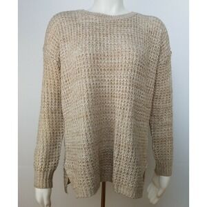 Ultra Flirt Womens Beige Sweater Size S